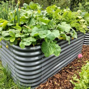 Modular raised garden bed (3in1) L dark gray